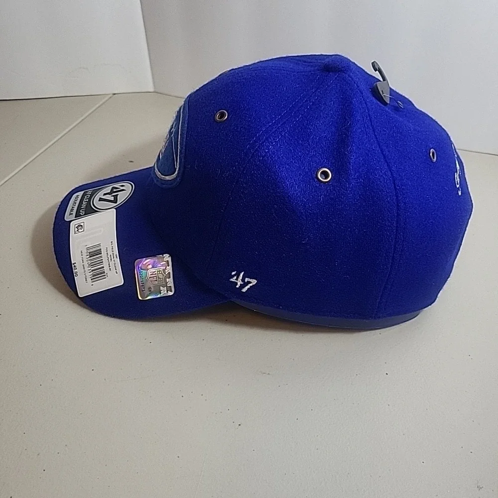 New York Giants Stoney Clover Lane Unisex New Era 47 Hat Blue Adjustable Cap